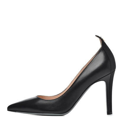Fendi Calfskin Grosgrain Pumps 39 Black 1 of 15