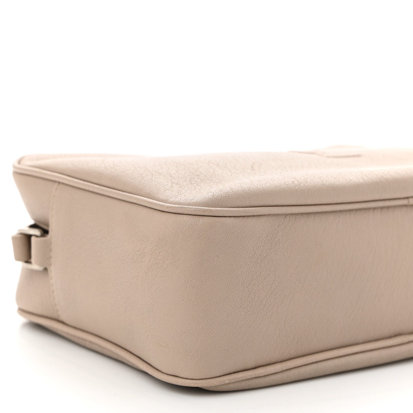 Lambskin Monogram Small Lou Camera Bag Dark Beige