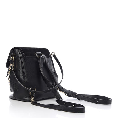 Chloe Suede Calfskin Small Faye Backpack Black 2 of 9