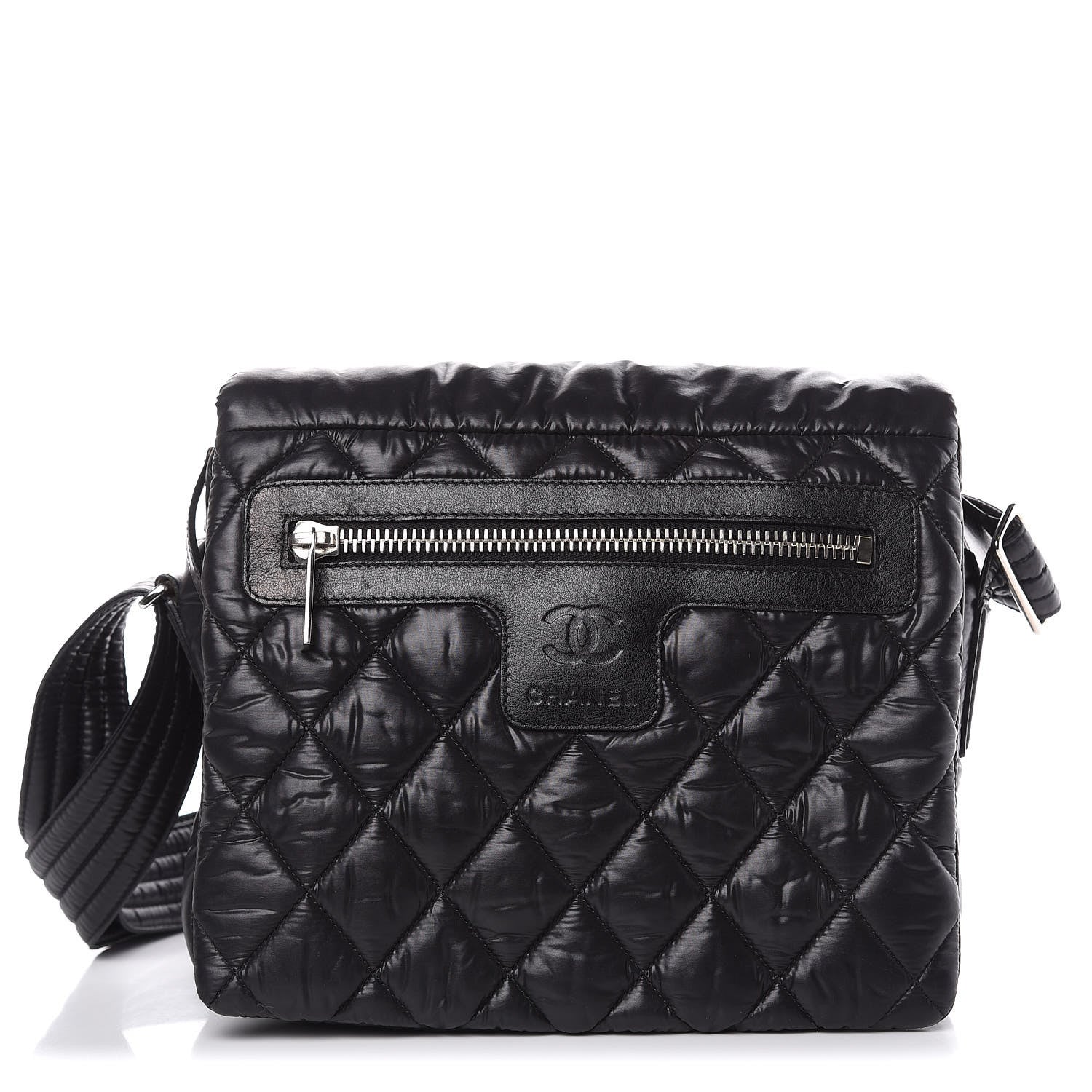 Chanel Nylon Small Coco Cocoon Messenger Bag Black 1 of 8