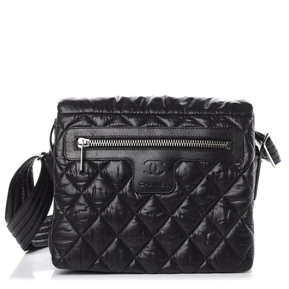 Chanel Nylon Small Coco Cocoon Messenger Bag Black 1 of 8