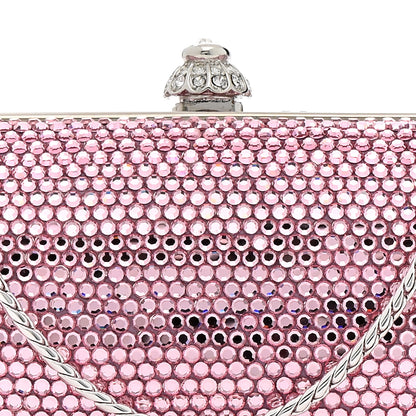 Judith Leiber Swarovski Crystal Minaudiere Clutch Pink 7 of 12