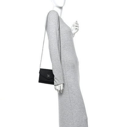 Louis Vuitton Soft Calfskin My Lockme Chain Pochette Black 2 of 9