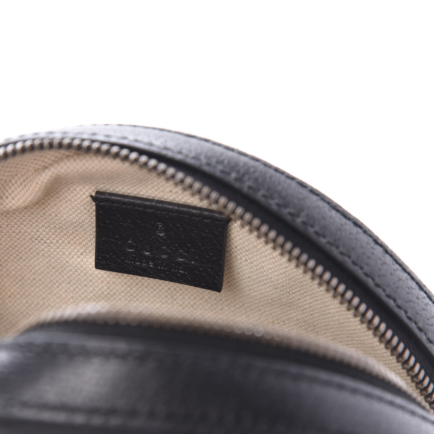 Gucci Velvet Calfskin GG Monogram Round Shoulder Bag Blue Beige 8 of 10