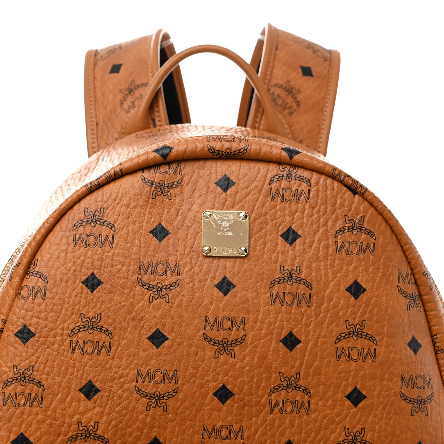 Visetos Mens Medium Stark Backpack Cognac
