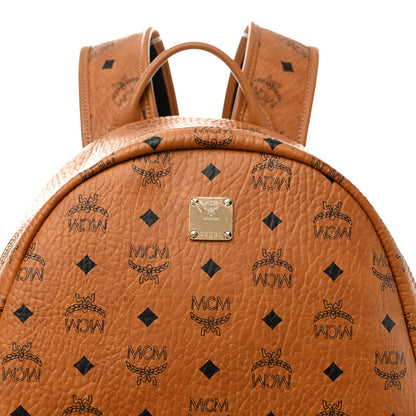 MCM Visetos Mens Medium Stark Backpack Cognac 8 of 10