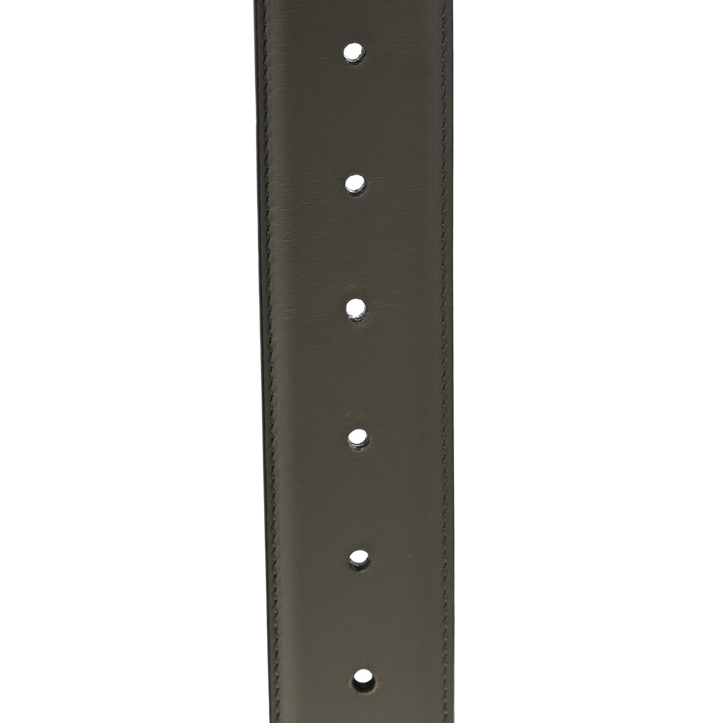 Moon Calfskin Interlocking G 37mm Belt 90 36 Storm Grey