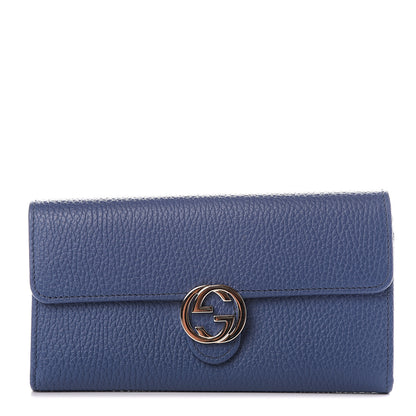 Gucci Dollar Calfskin Icon Continental Wallet Caspian 1 of 8
