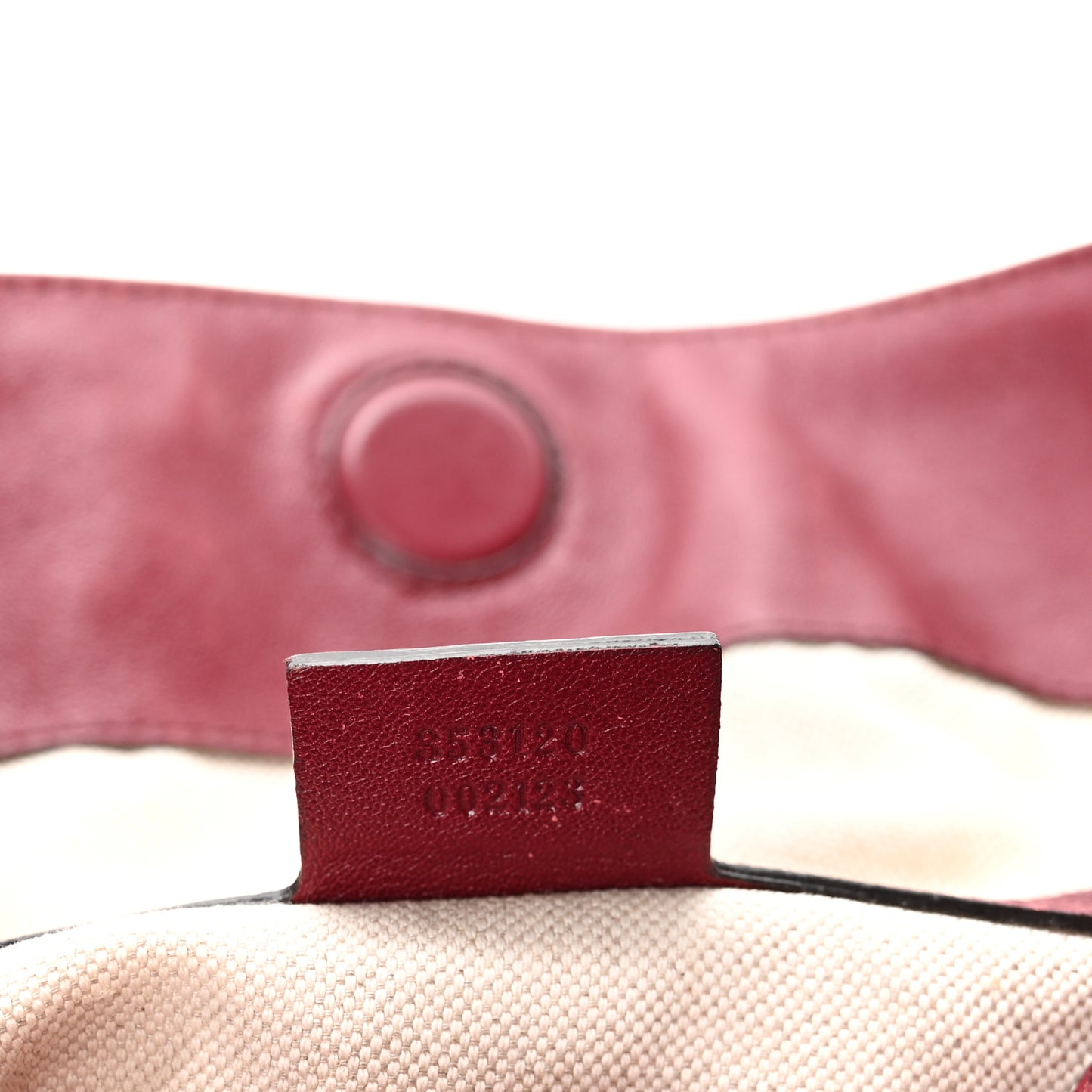 Guccissima Medium Bree Foldover Tote Classic Ruby