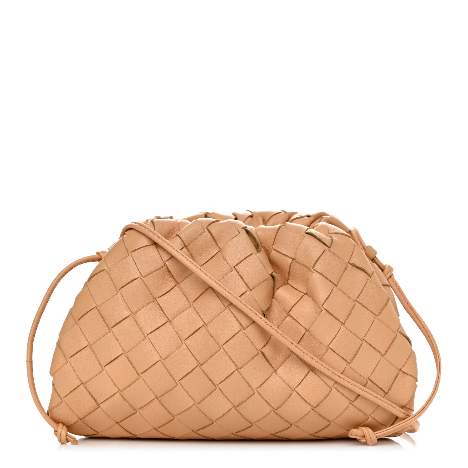 Bottega Veneta Nappa Intrecciato The Mini Pouch Almond 1 of 11