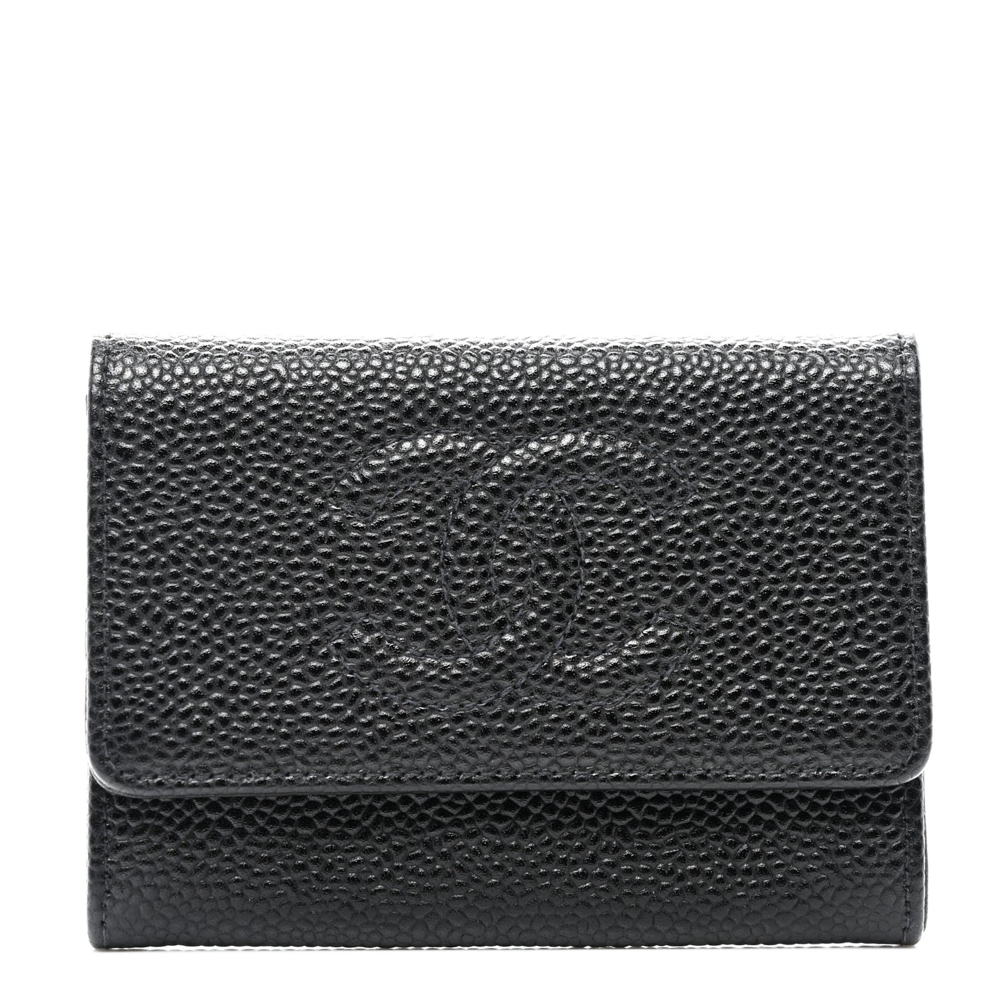 Caviar Timeless CC Flap Card Holder Black