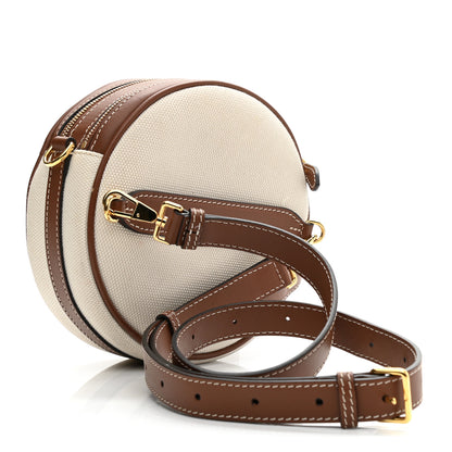 Burberry Canvas Calfskin Louise Bag Natural 3 of 11