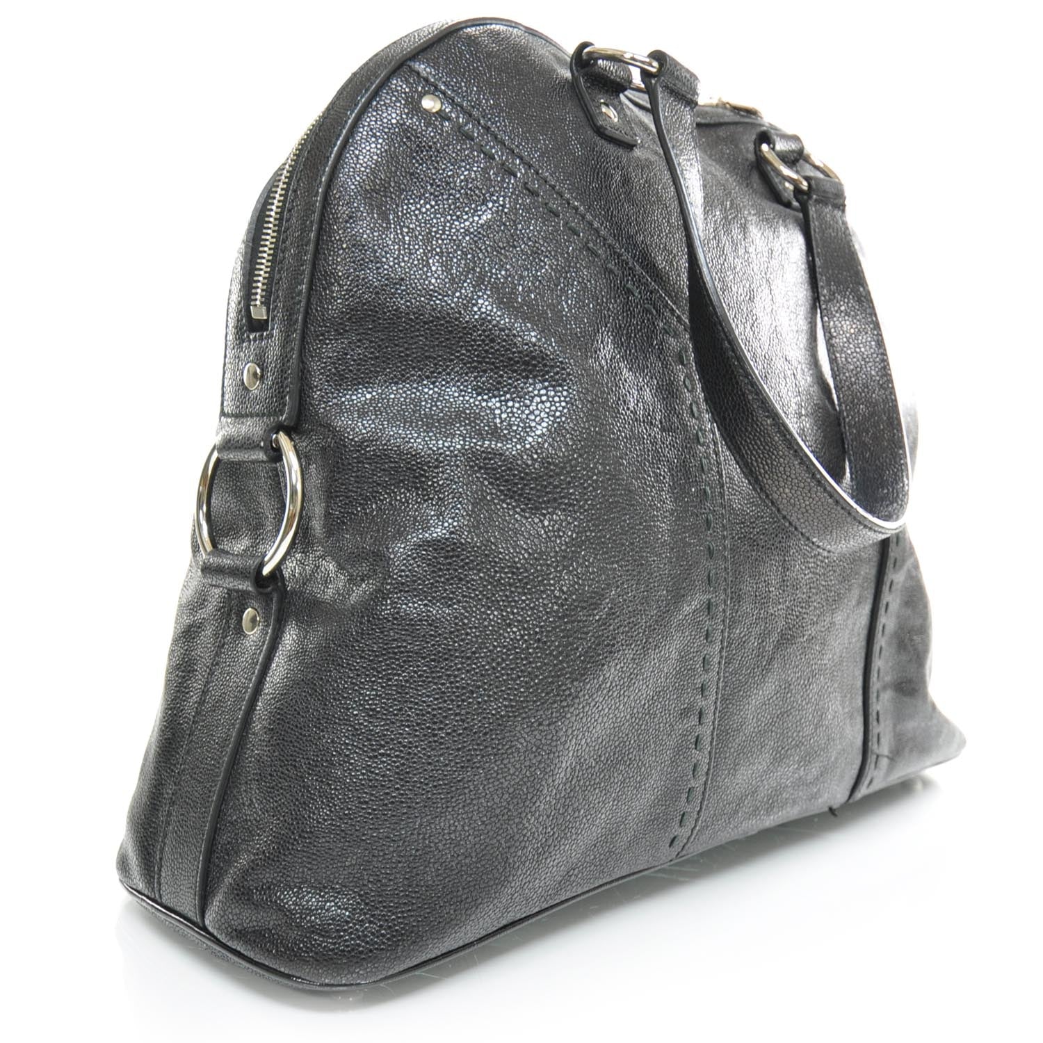 Saint Laurent Stingray Printed Leather Oversized Muse 3 of 10