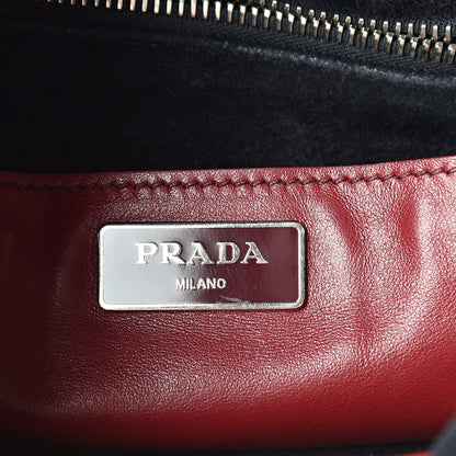 Prada Soft Calfskin Bucket Bag Rubino 6 of 17