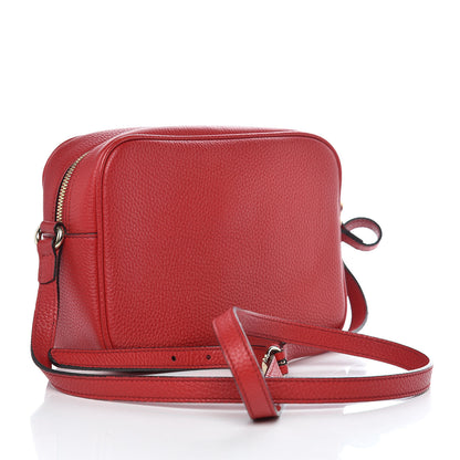 Gucci Pebbled Calfskin Small Soho Disco Bag Tabasco Red 3 of 11