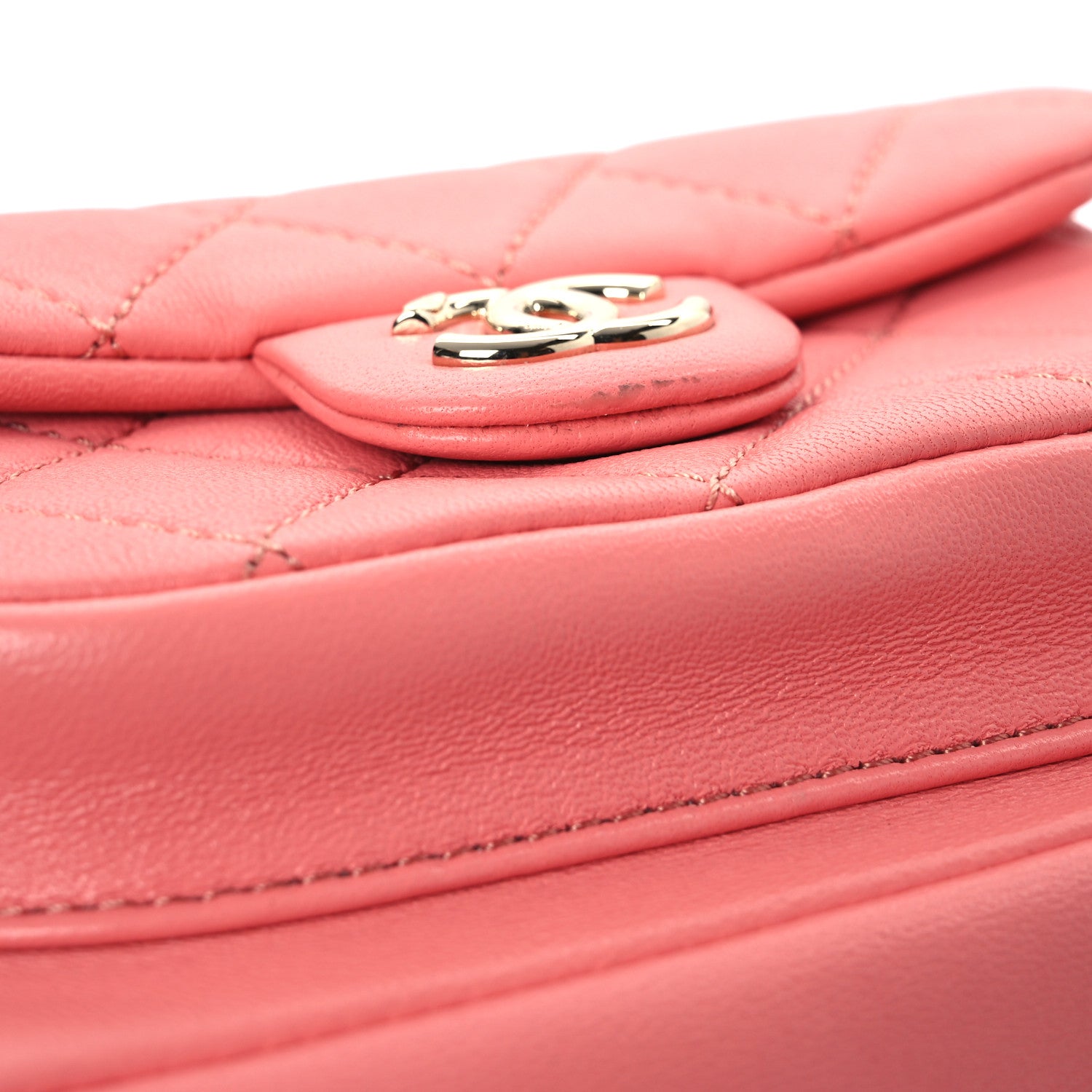 Chanel Lambskin Quilted Small Duma Drawstring Backpack Pink 11 of 11