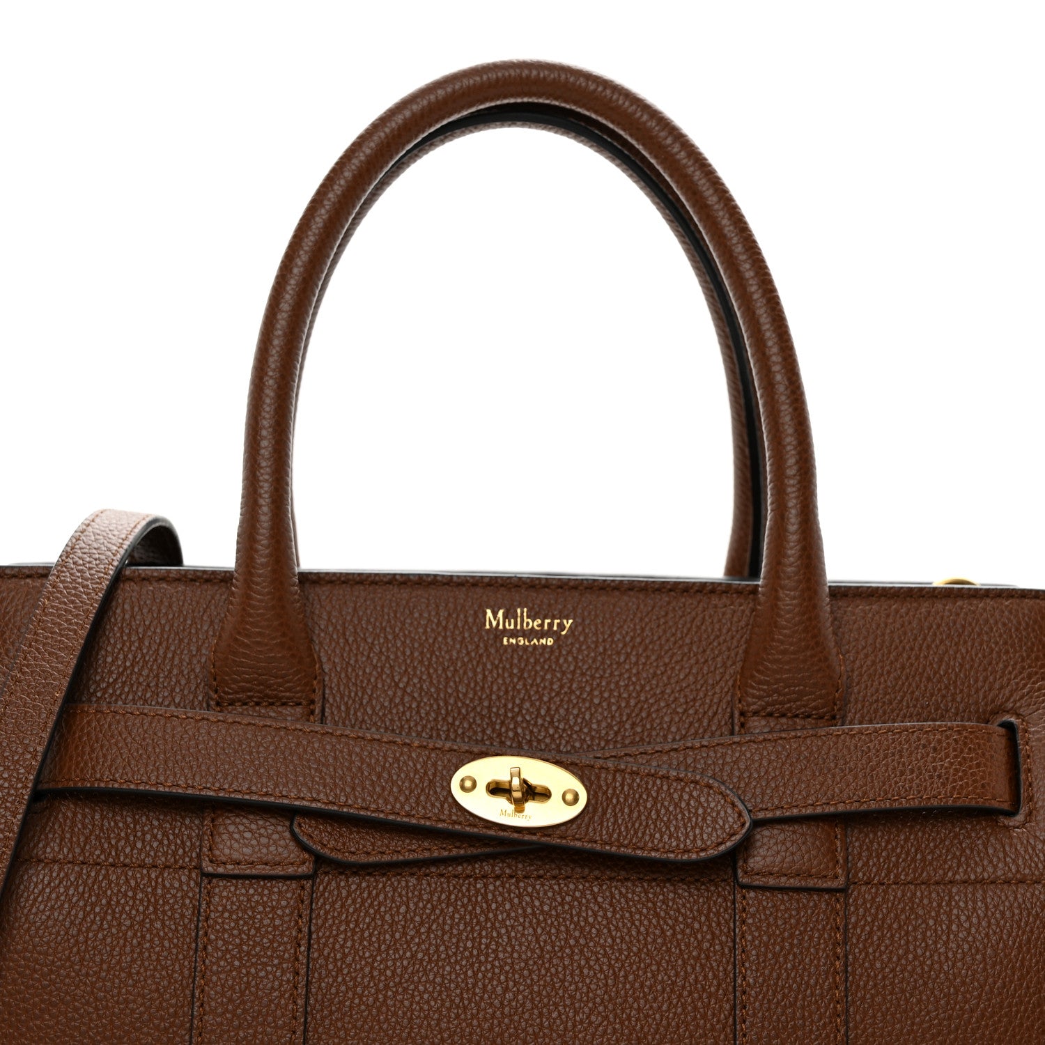 Mulberry Small Classic Grain Small Zipped Bayswater Oak 9 of 11