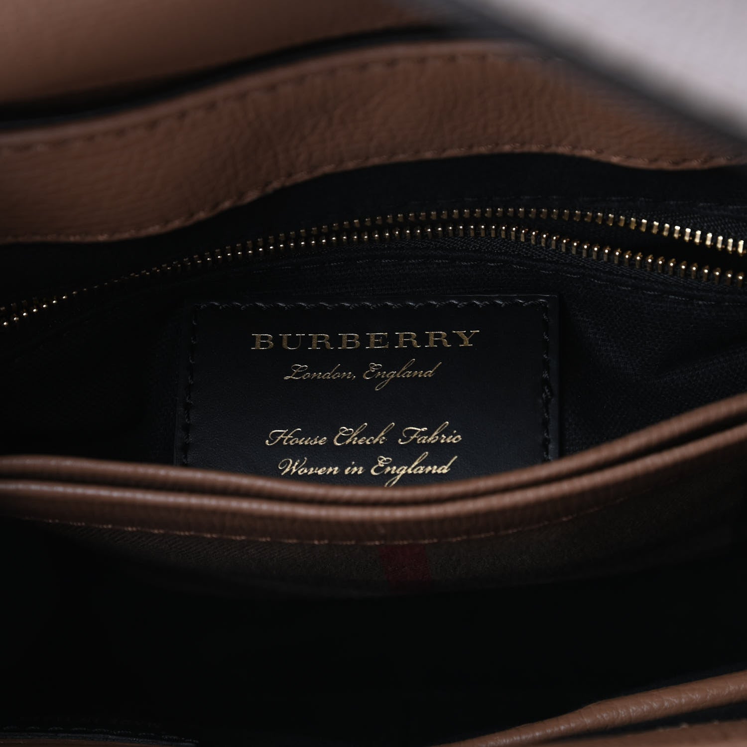Burberry Derby Calfskin House Check Small Camberley Dark Sand 8 of 10