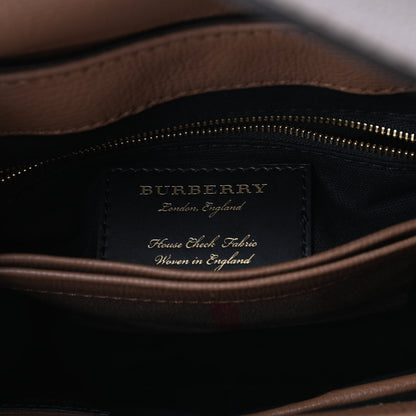 Burberry Derby Calfskin House Check Small Camberley Dark Sand 8 of 10