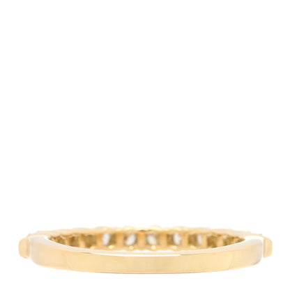Tiffany 18K Yellow Gold Diamond .50ctw Half Circle Band Ring 53 6.25 3 of 5