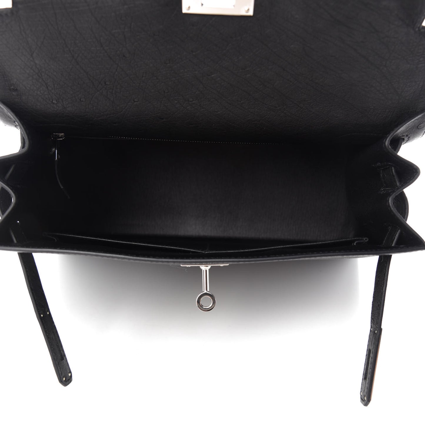 Ostrich Kelly Sellier 28 Black