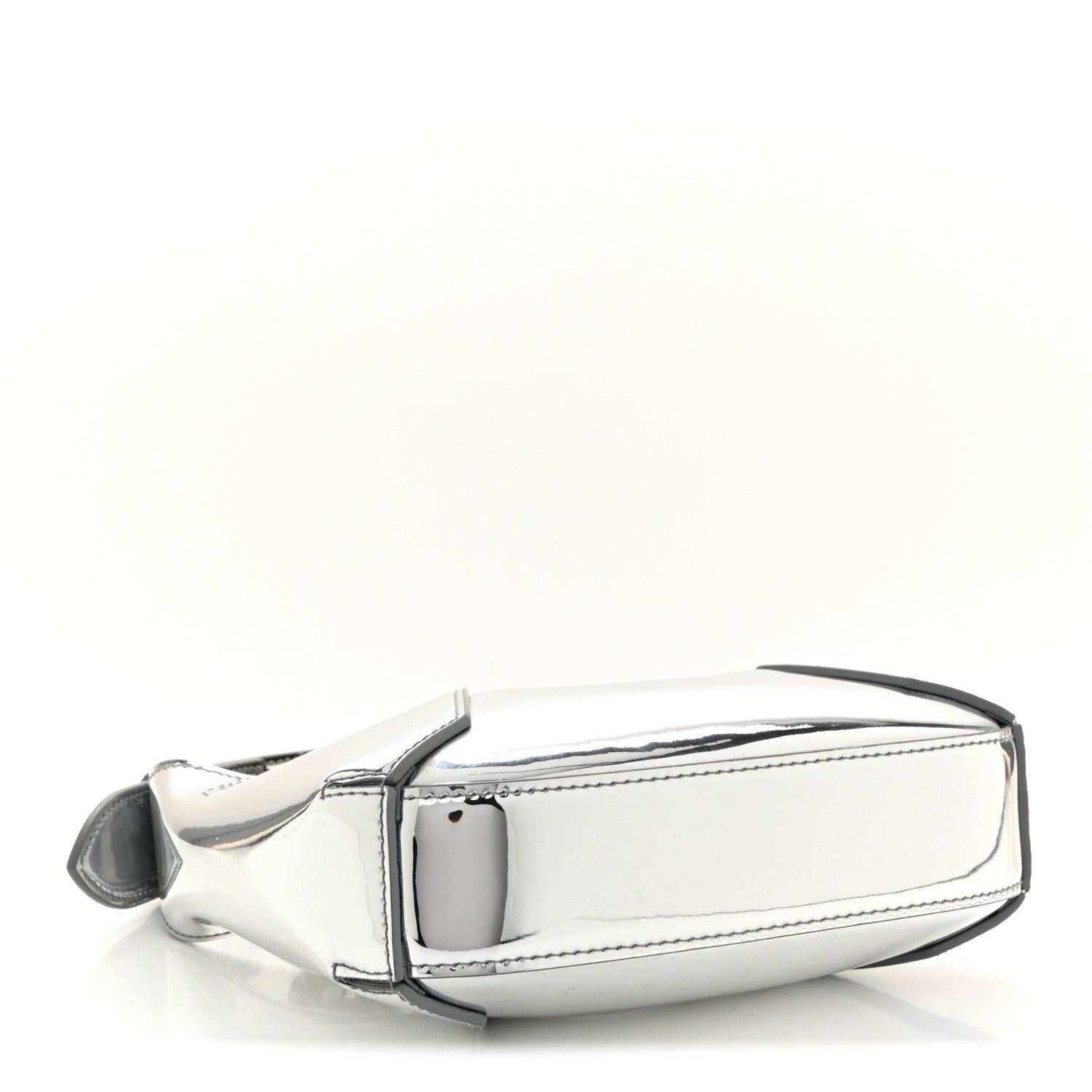 Alexander McQueen Metallic Jeweled Mini Hobo Bag Silver 4 of 11