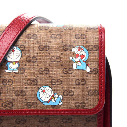 Gucci X DORAEMON Mini Vintage GG Supreme Monogram Mini Crossbody Bag Beige Cherry Red 9 of 10