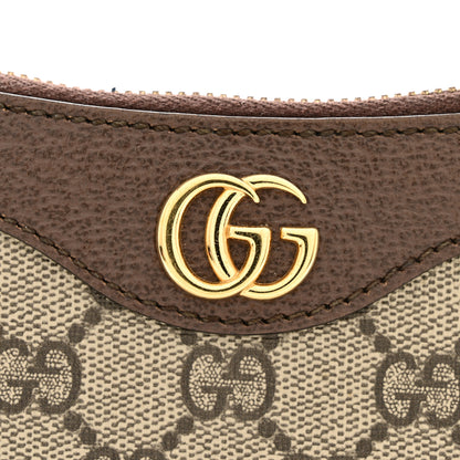 Gucci GG Supreme Monogram Textured Dollar Calfskin Web Small Ophidia GG Handbag Beige Ebony New Acero 12 of 13