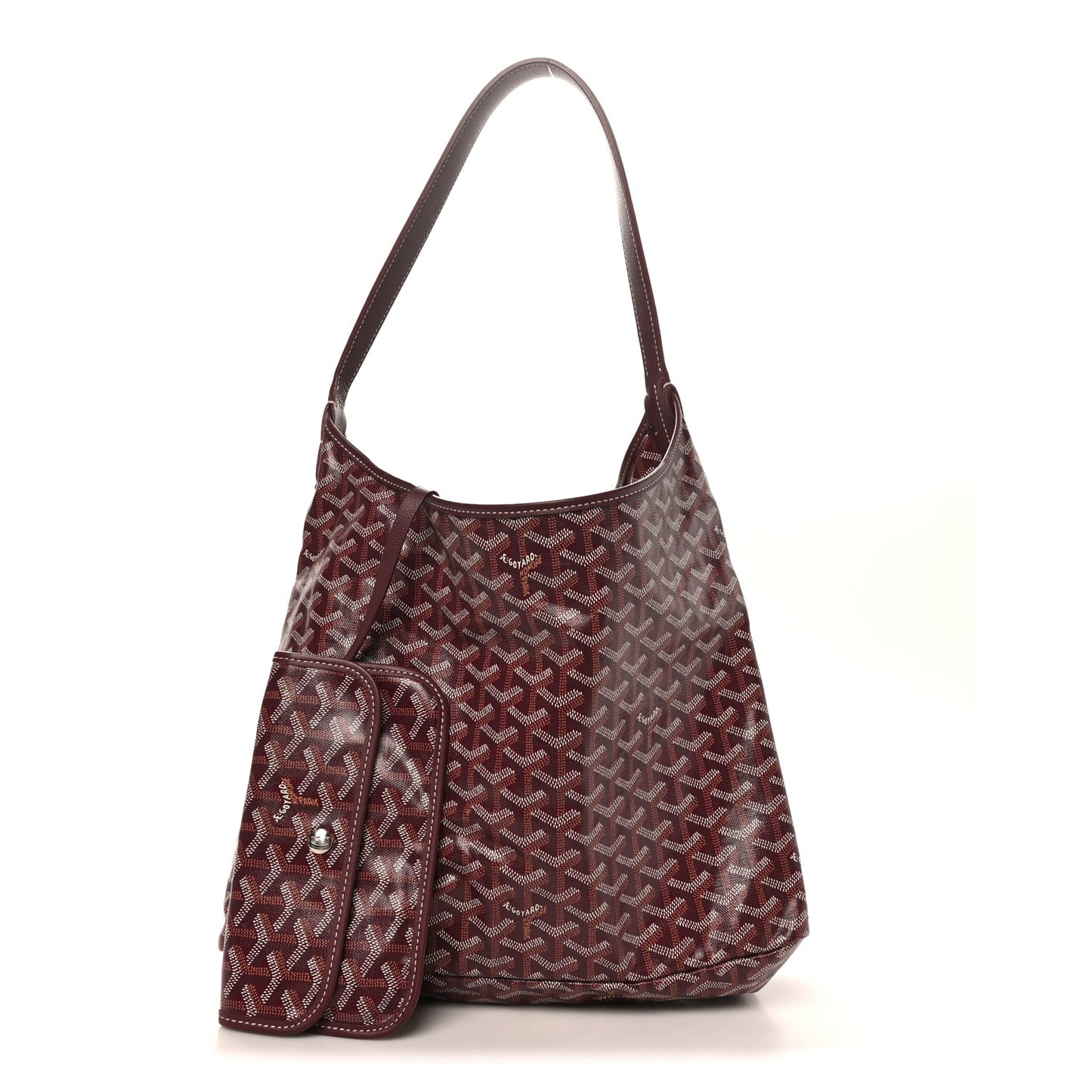 Goyardine Boheme Hobo Burgundy