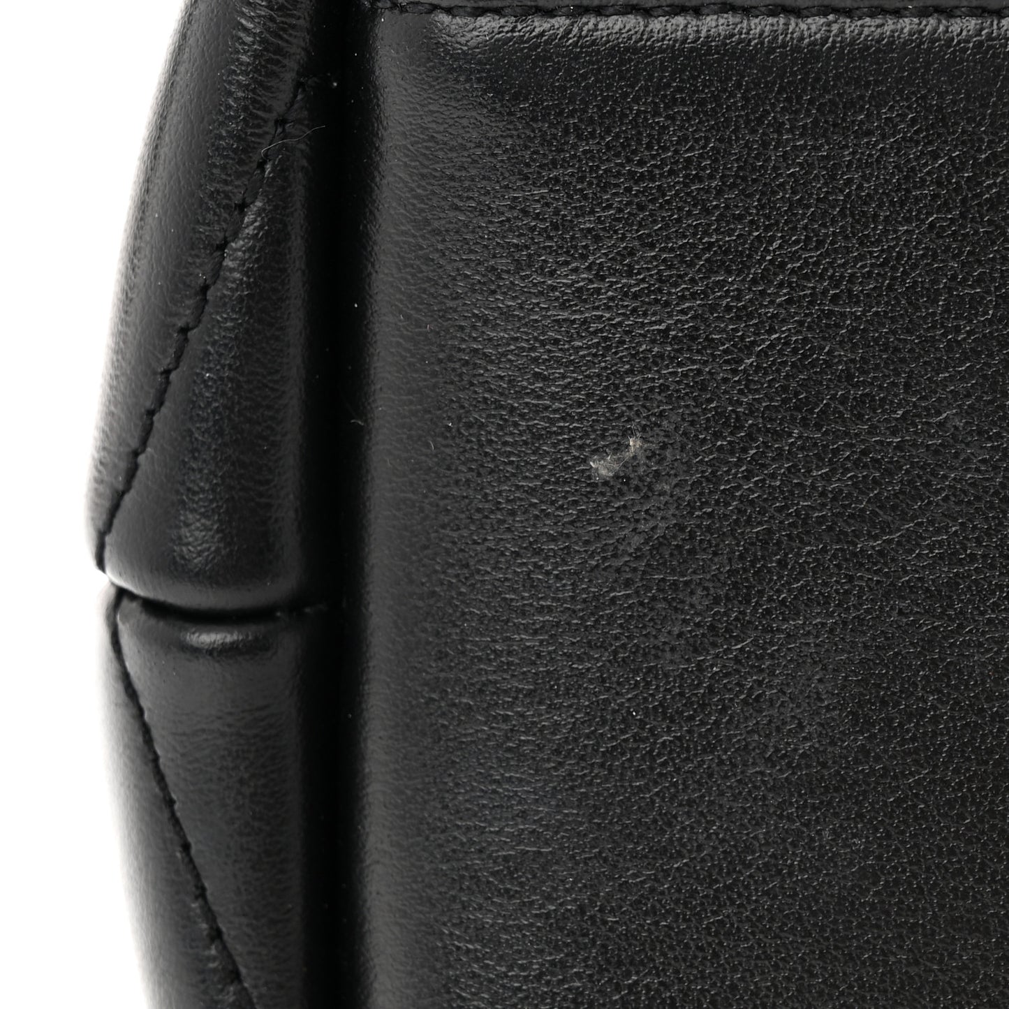 Calfskin Y Quilted Monogram Small Loulou Shopper Black