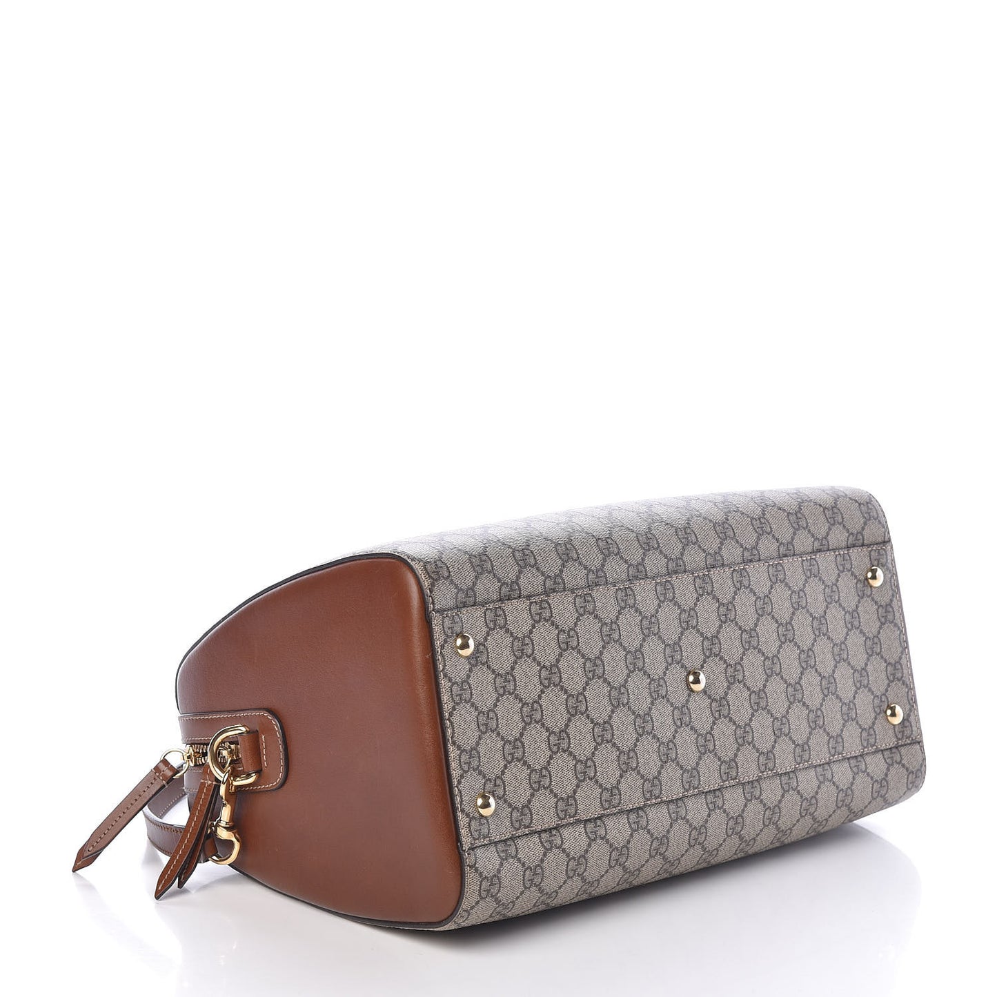 GG Supreme Monogram Medium Boston Beige Cuir