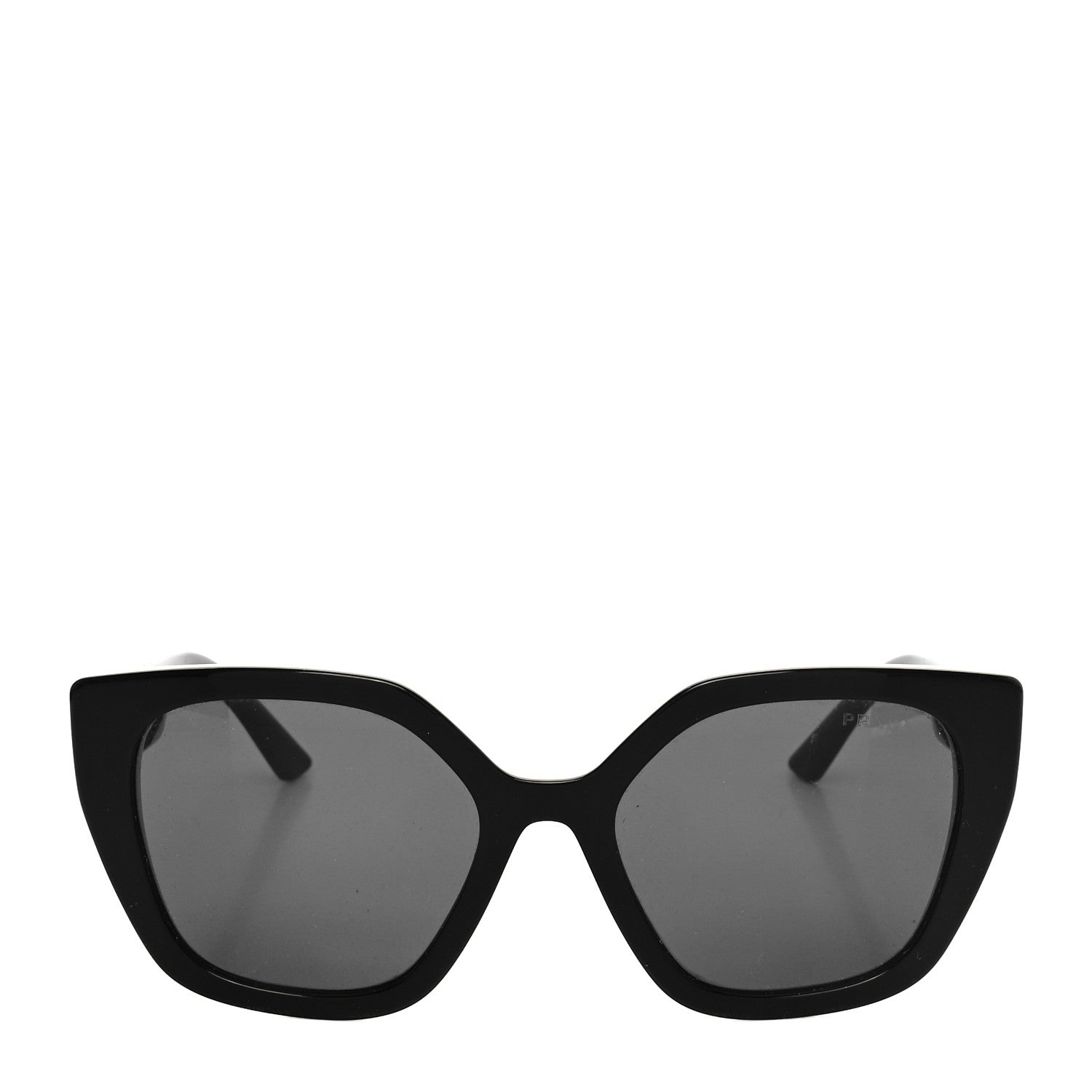 Prada Cat Eye Sunglasses SPR 24X Black White 2 of 7