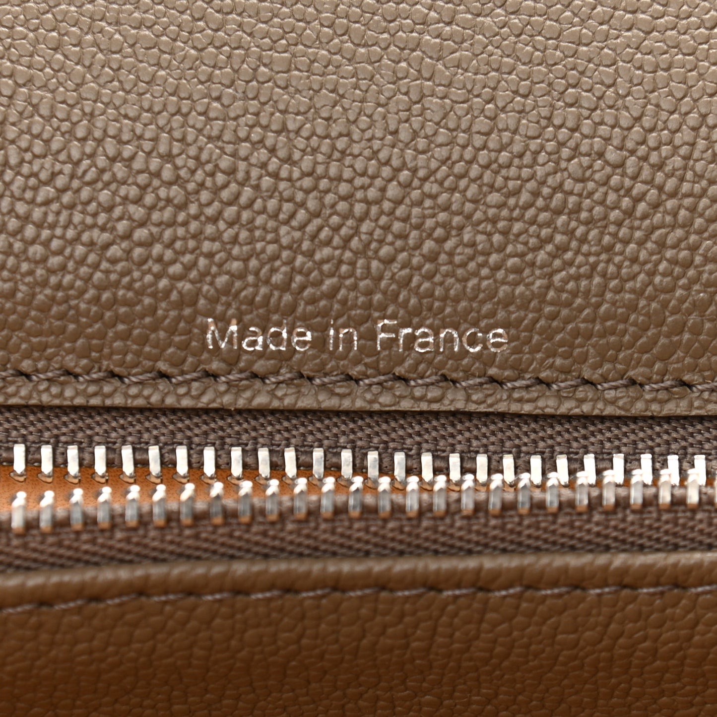 Rodeo Calfskin PM Brillant Satchel Taupe
