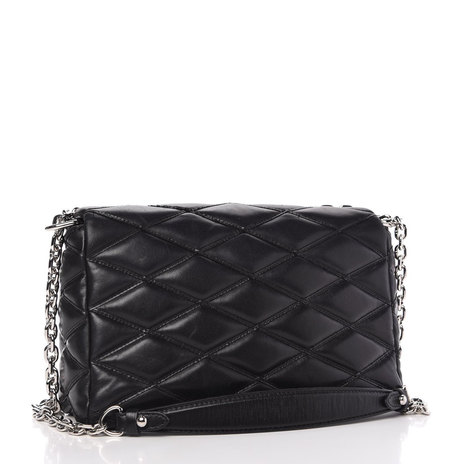 Louis Vuitton Lambskin Malletage GO-14 MM Black 4 of 9