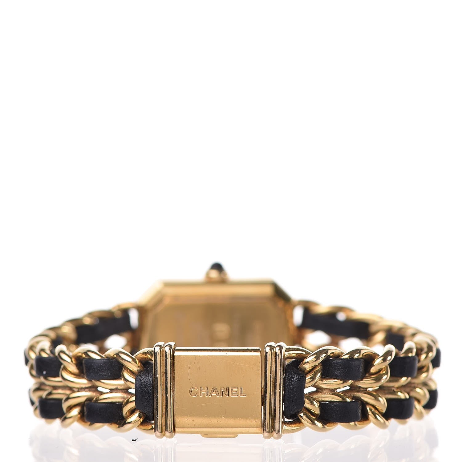 Chanel Stainless Steel Lambskin 20mm Chain Premiere Quartz Watch Gold L 5 of 7
