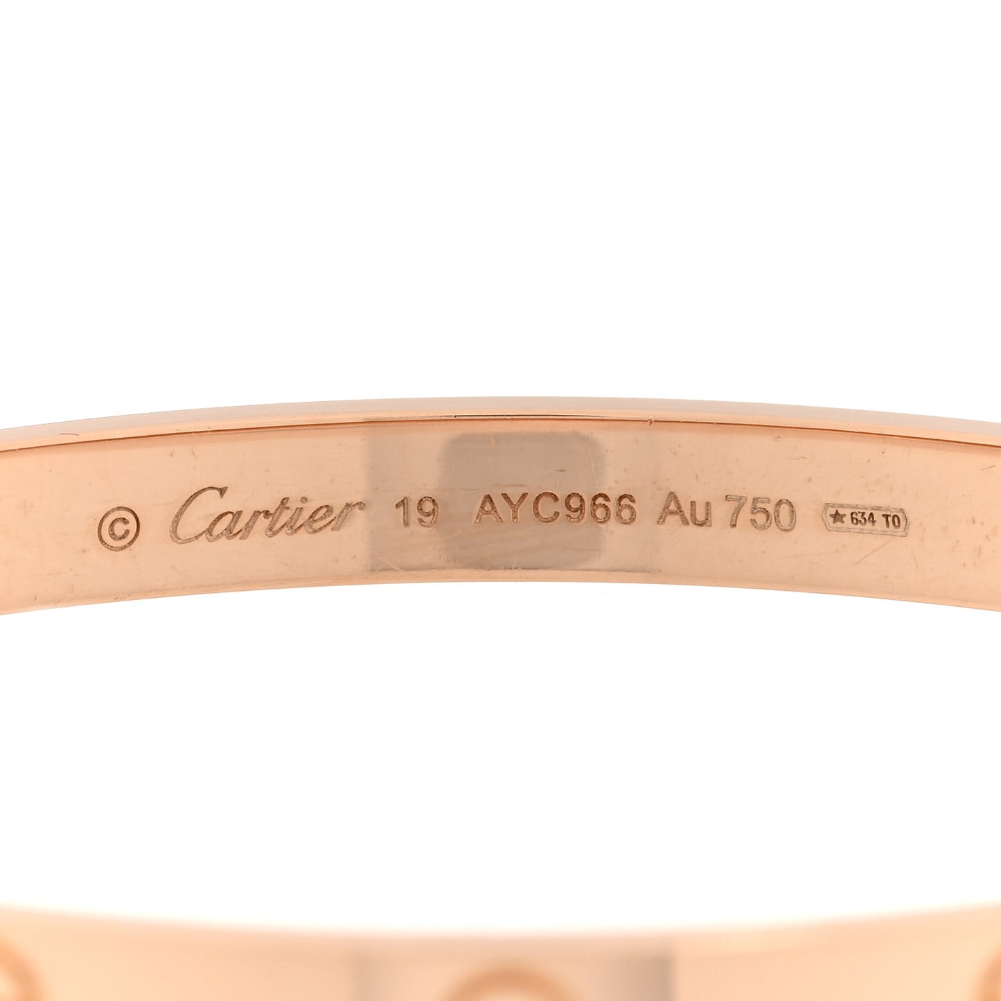 18K Pink Gold LOVE Bracelet 19