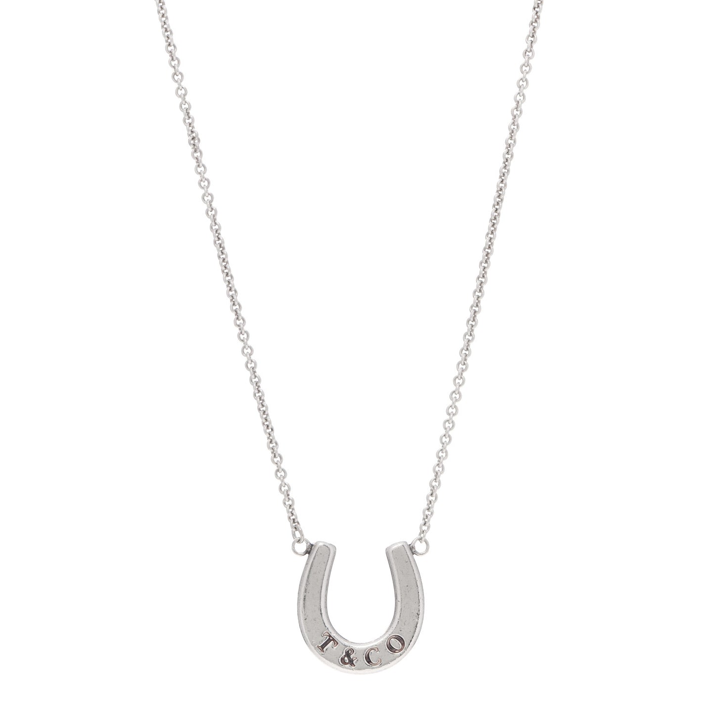 Sterling Silver Horseshoe Pendant Necklace