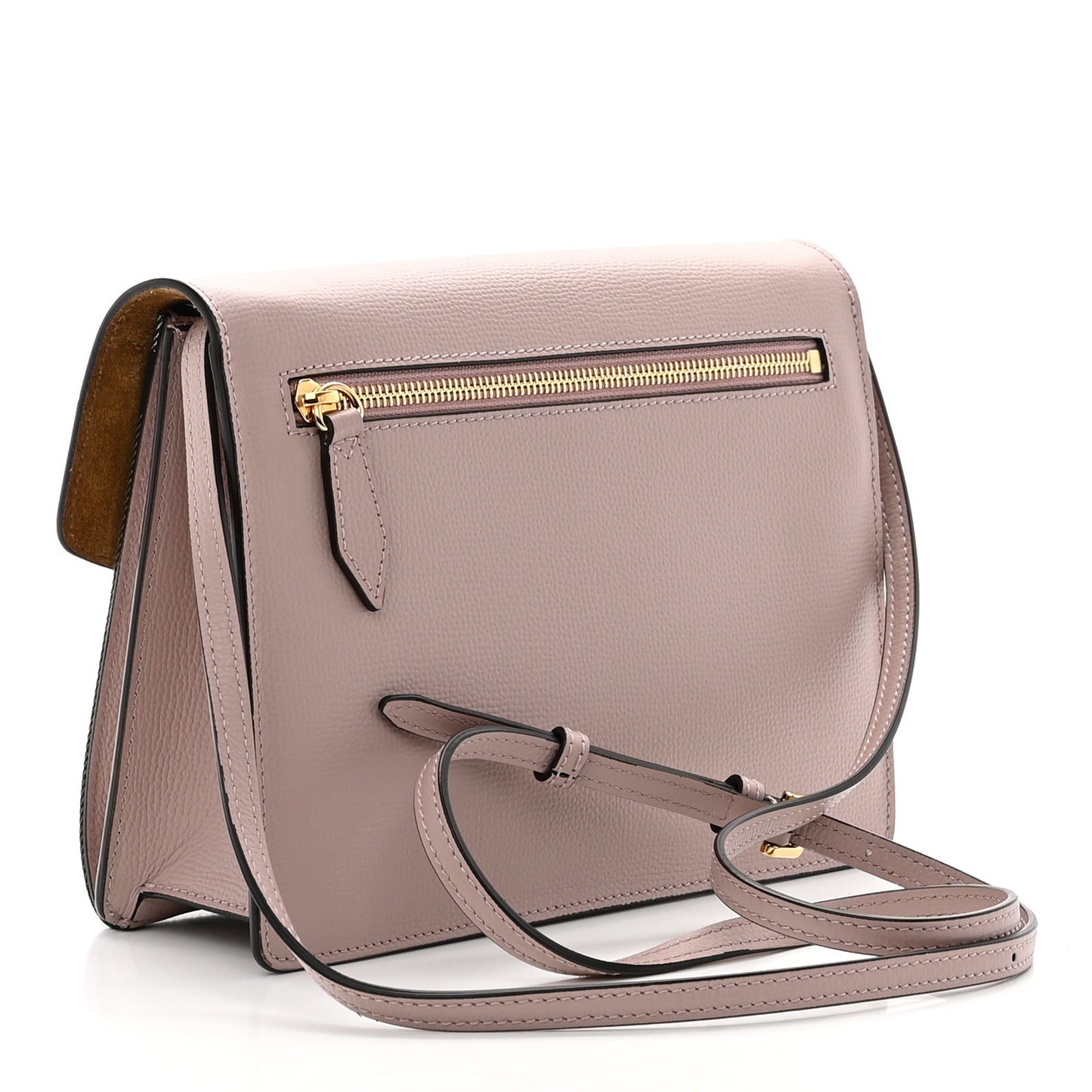 Derby Calfskin House Check Small Macken Crossbody Bag Pale Orchid