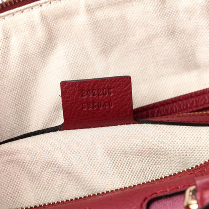 Gucci Monogram Vintage Web Medium Boston Red 7 of 10