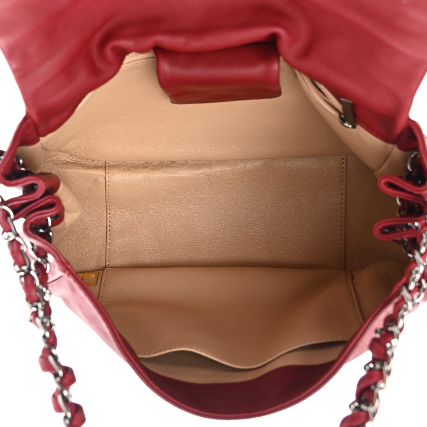 Chanel Smooth Calfskin Luxe Ligne Flap Red 5 of 13