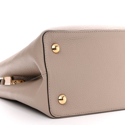 Louis Vuitton Taurillon Capucines MM Galet 9 of 11