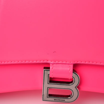Balenciaga Shiny Box Calfskin Small Hourglass Top Handle Bag Hot Pink 13 of 17