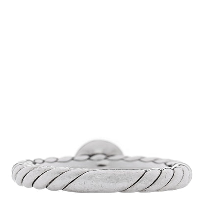 David Yurman Sterling Silver 14K Yellow Gold Green Onyx Petite Cable Ring 53 6.25 3 of 4