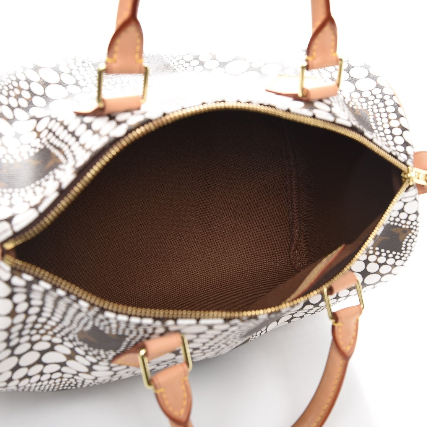 Monogram Kusama Town Speedy 30 White