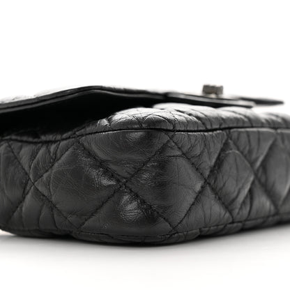 Chanel Aged Calfskin Quilted 2.55 Reissue Phone Holder With Chain So Black 11 of 12
