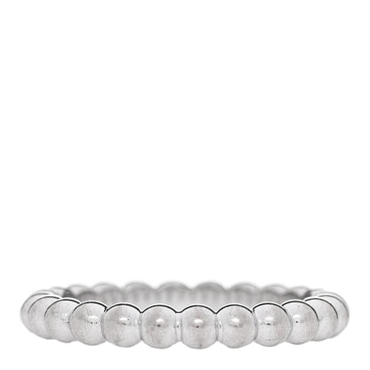 Van Cleef & Arpels 18K White Gold Medium Perlee Ring 52 6 3 of 6