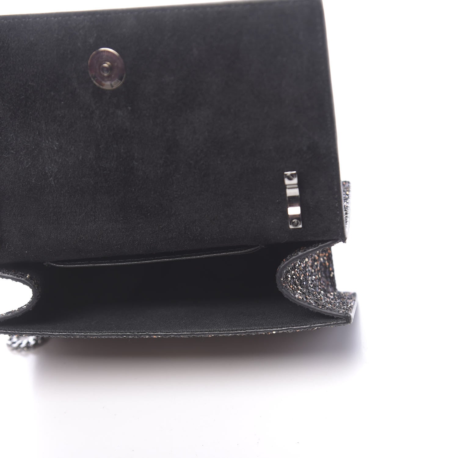 Jimmy Choo Glitter Fabric Leni Mini Shoulder Bag Amethyst 5 of 11