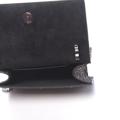 Jimmy Choo Glitter Fabric Leni Mini Shoulder Bag Amethyst 5 of 11