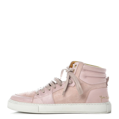 Saint Laurent Suede High Top Sneakers 39.5 Pink 1 of 16