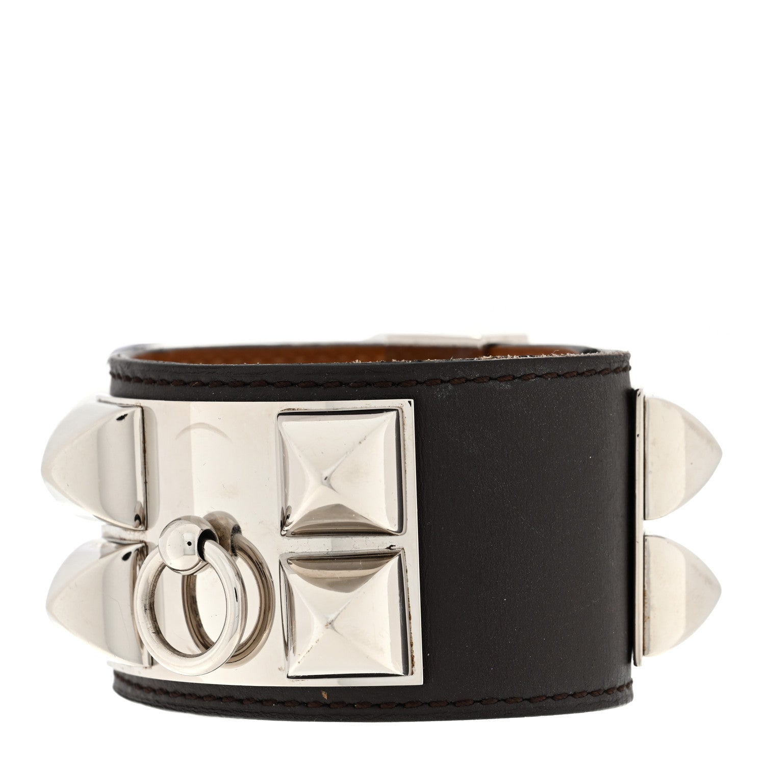 Hermes Box Collier de Chien CDC Bracelet S Chocolate 1 of 3